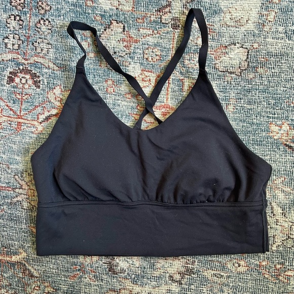 aerie Other - Offline by Aerie Real Me Stretch navy blue cross back sports bra | size small